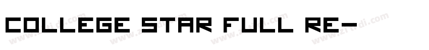 College Star Full Re字体转换